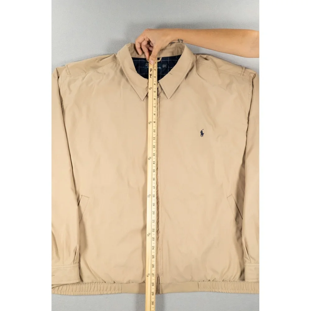 Vintage Polo by Ralph Lauren Tan Harrington Jacket Men's 4XB Big Tall